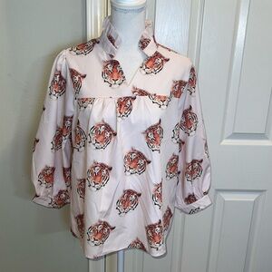 Tiger Face Pattern Top